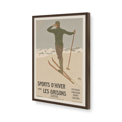 [Color:Brown], Picture of art in a Brown frame of the corner