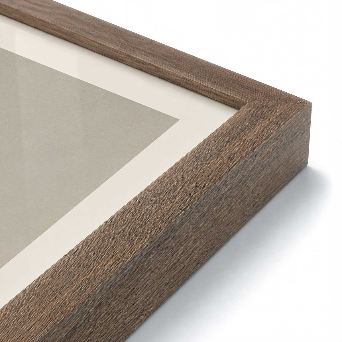 [Color:Walnut], Picture of art in a Walnut frame at an angle