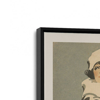 [Color:Satin Black], Picture of art in a Satin Black frame at an angle