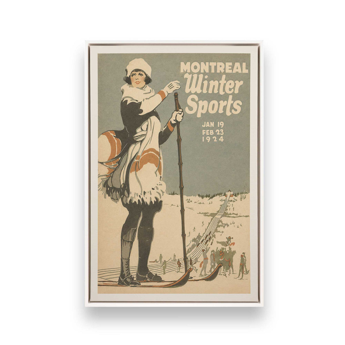 [Color:Opaque White], Picture of art in a White frame