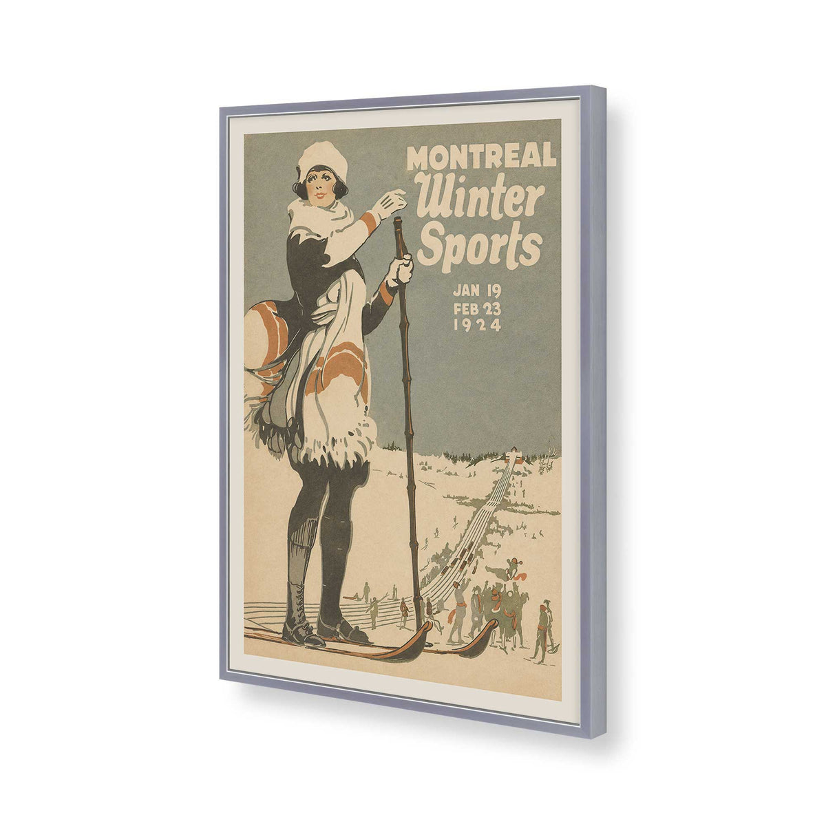 [Color:Polished Chrome], Picture of art in a Polished Chrome frame of the corner
