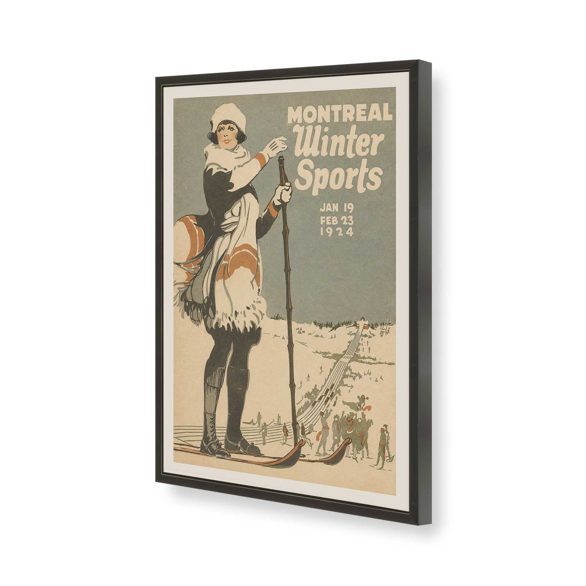 [Color:Satin Black], Picture of art in a Satin Black frame of the corner