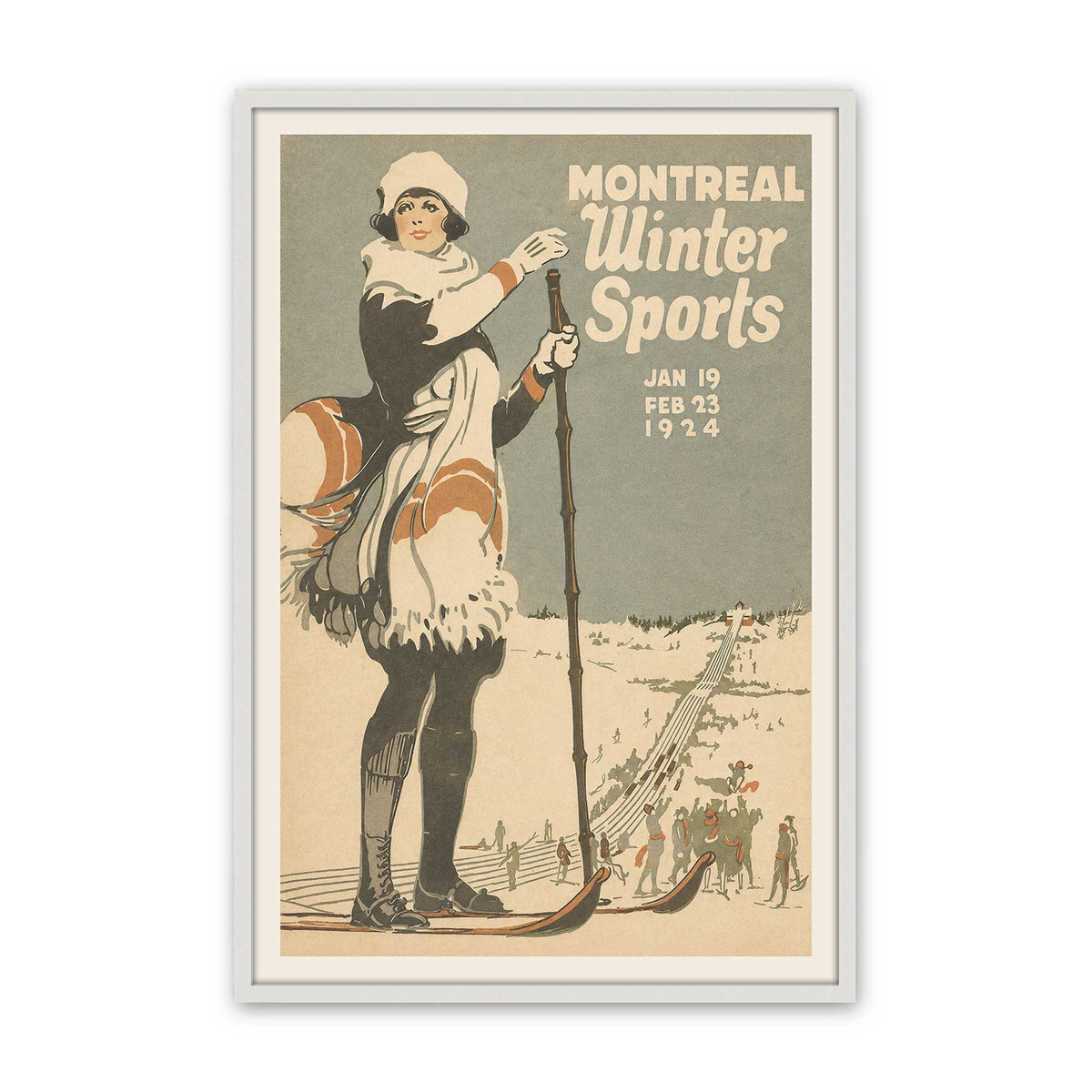 [Color:Opaque White], Picture of art in a Opaque White frame