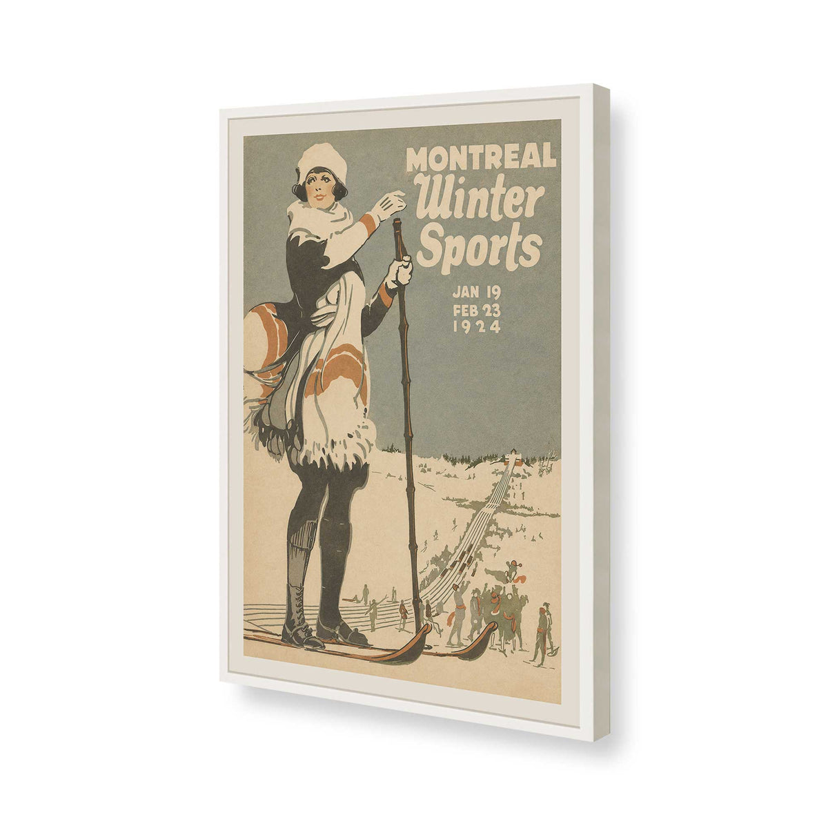 [Color:Opaque White], Picture of art in a Opaque White frame of the corner