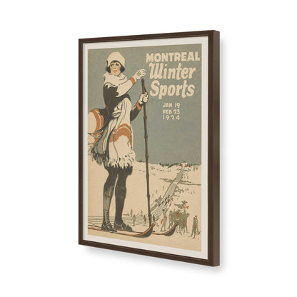 [Color:Brown], Picture of art in a Brown frame of the corner