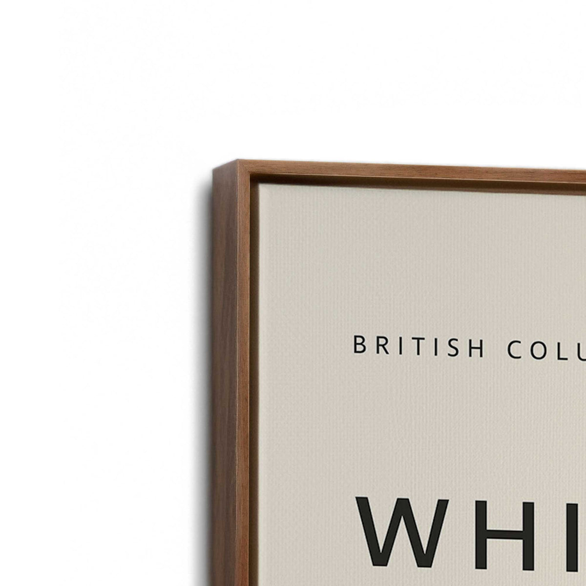 [Color:Walnut], Picture of art in a Walnut frame at an angle