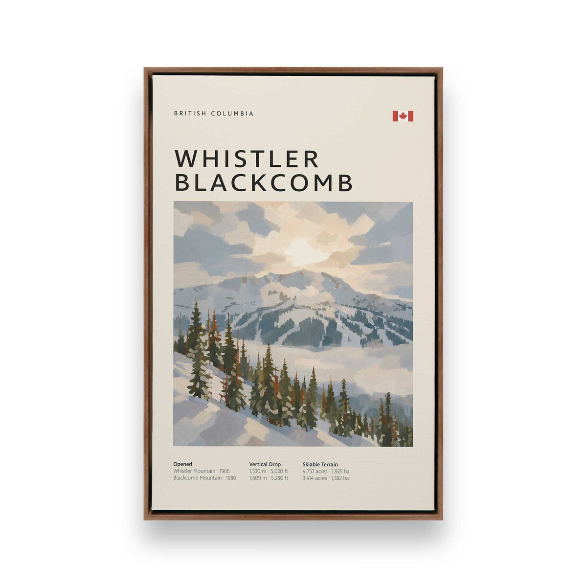 [Color:Walnut], Picture of art in a Walnut frame