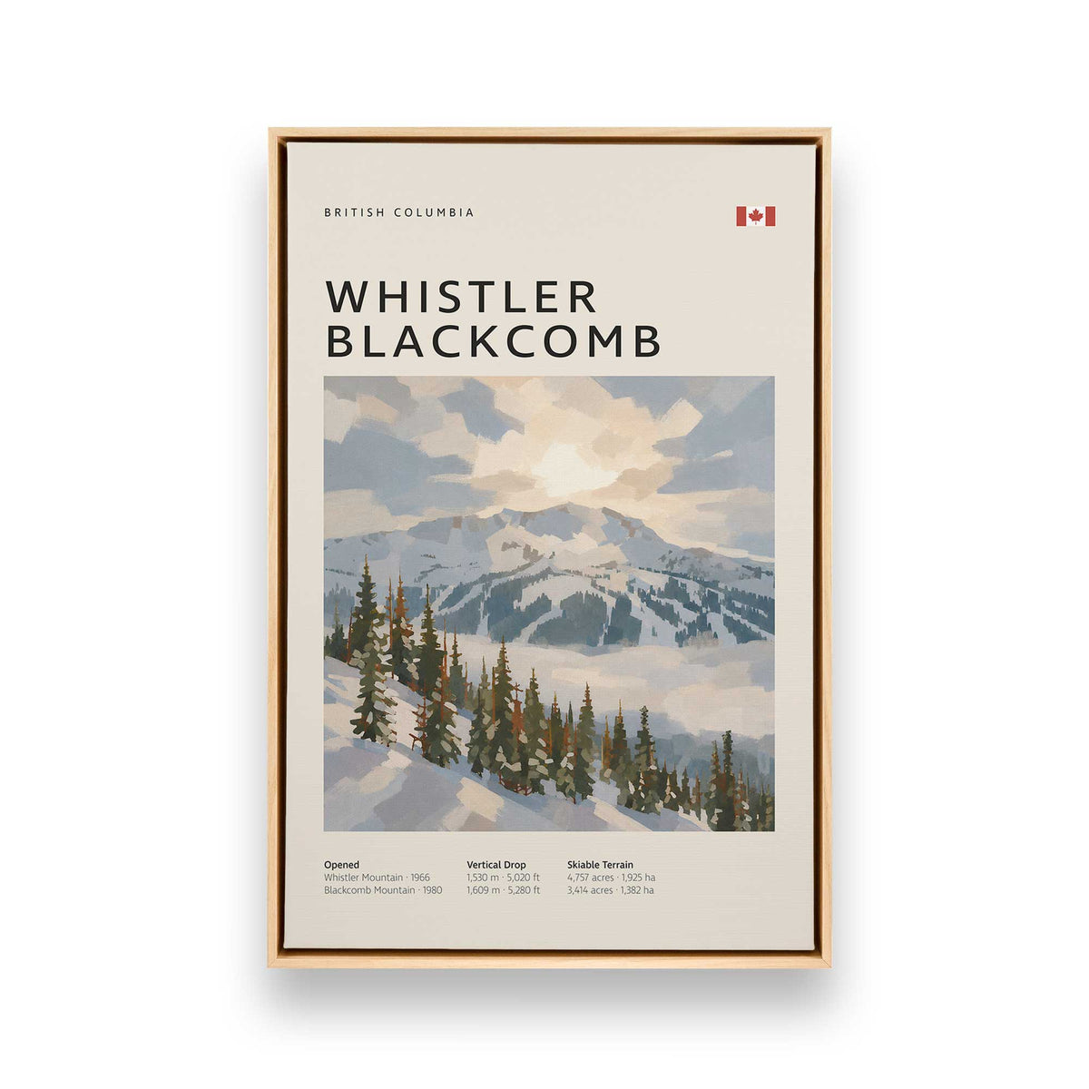 [Color:American Maple], Picture of art in a American Maple frame