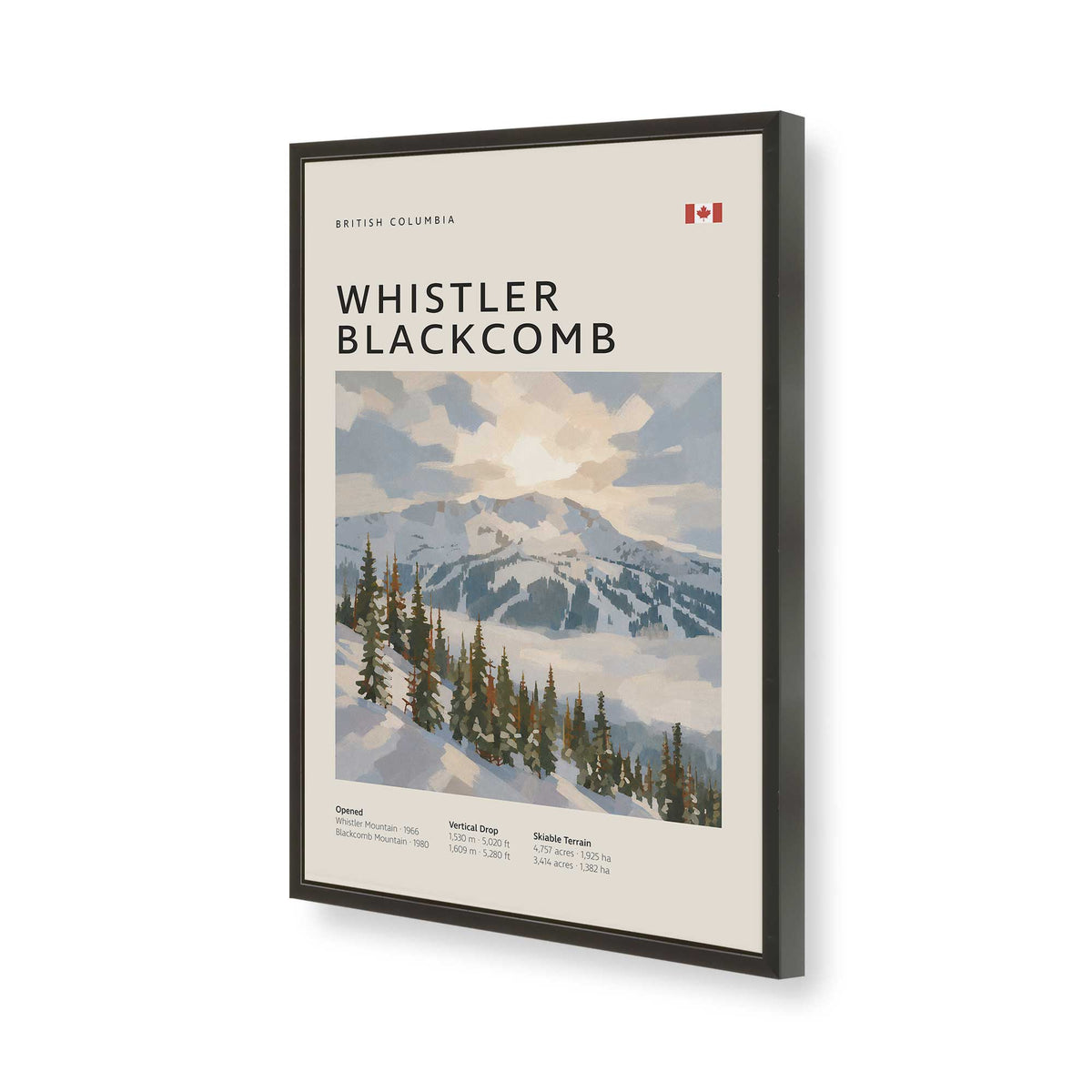 [Color:Satin Black], Picture of art in a Satin Black frame of the corner