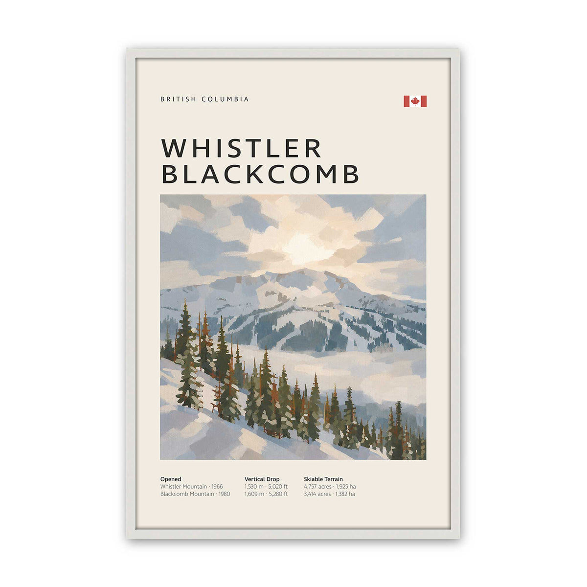[Color:Opaque White], Picture of art in a Opaque White frame