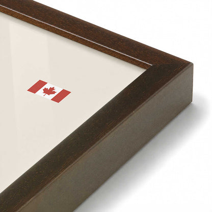 [Color:Belvinder Brown], Picture of art in a Belvinder Brown frame at an angle