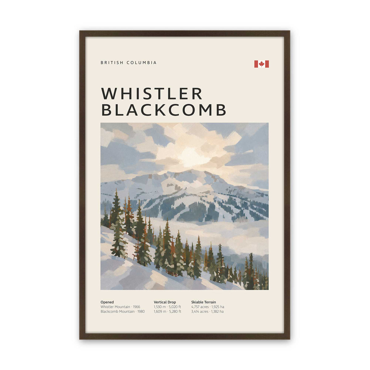 [Color:Brown], Picture of art in a Brown frame
