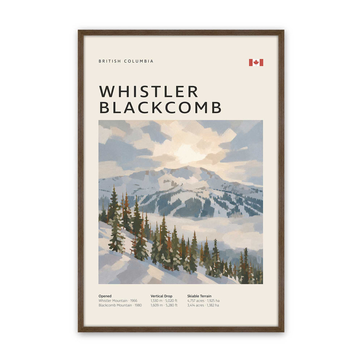 [Color:Walnut], Picture of art in a Walnut frame