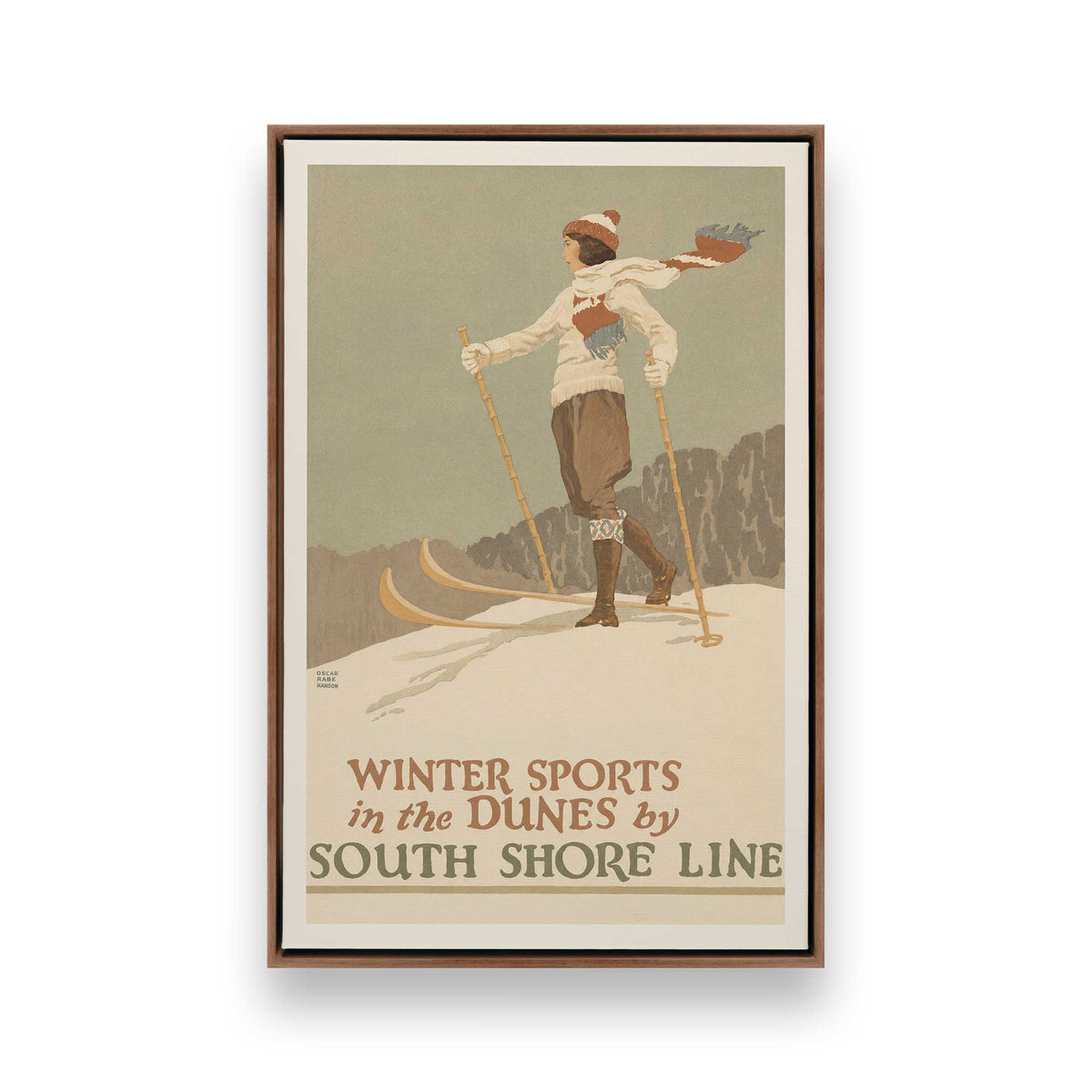 [Color:Walnut], Picture of art in a Walnut frame