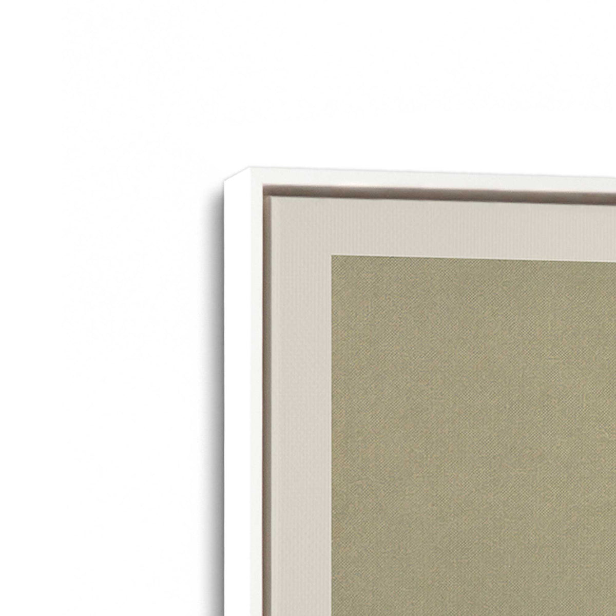 [Color:Opaque White], Picture of art in a White frame at an angle