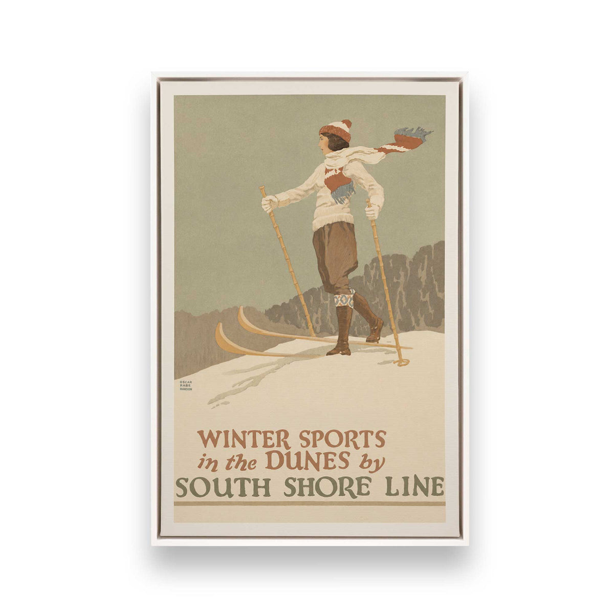 [Color:Opaque White], Picture of art in a White frame