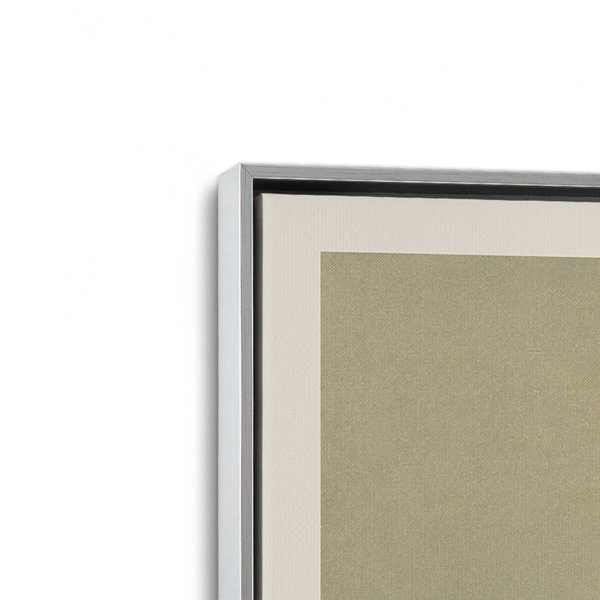 [Color:Polished Chrome], Picture of art in a Polished Chrome frame at an angle