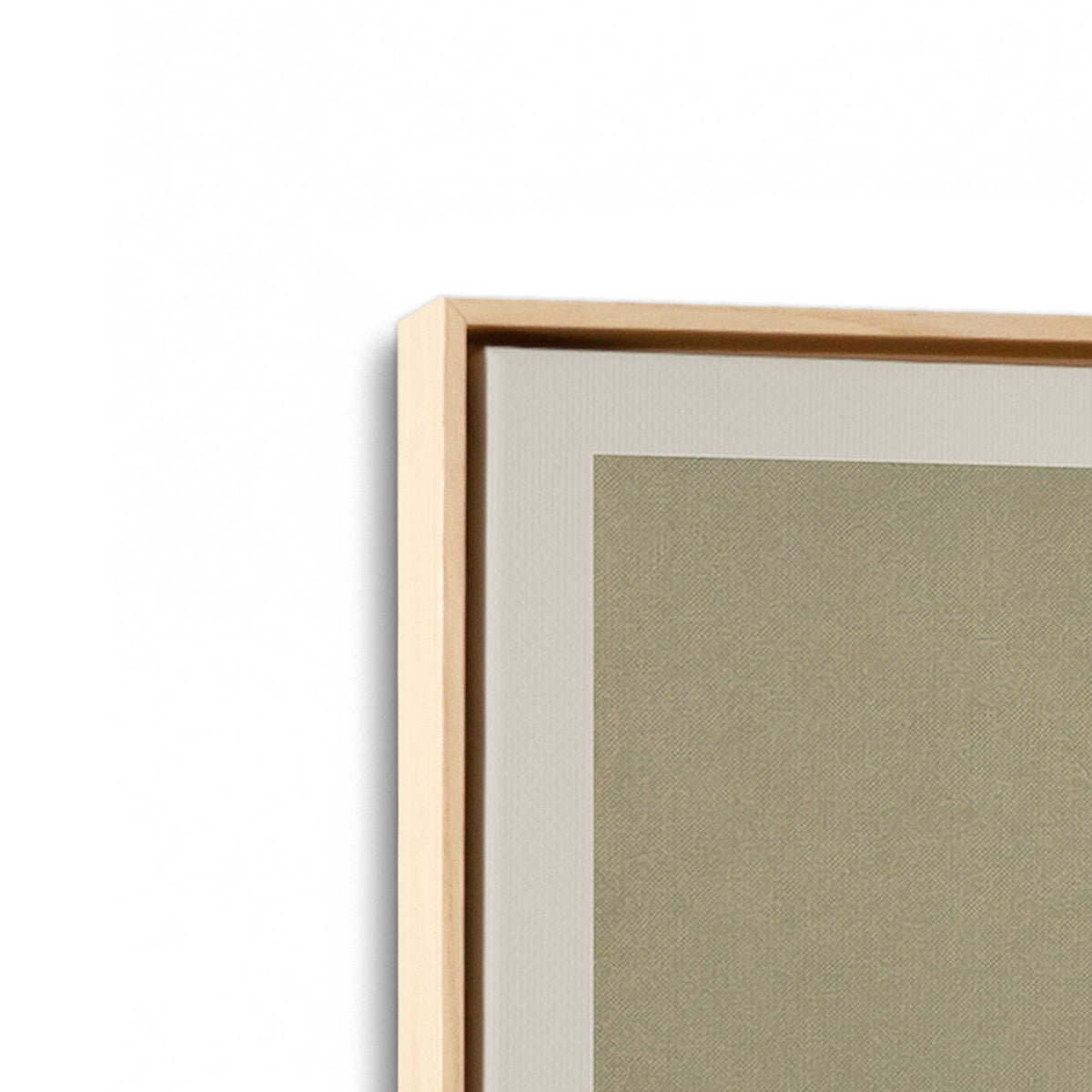 [Color:American Maple], Picture of art in a American Maple frame at an angle