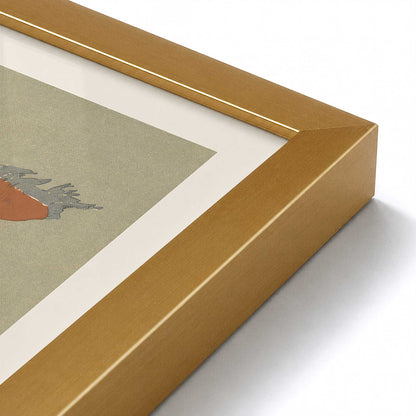 [Color:Polished Gold], Picture of art in a Polished Gold frame at an angle