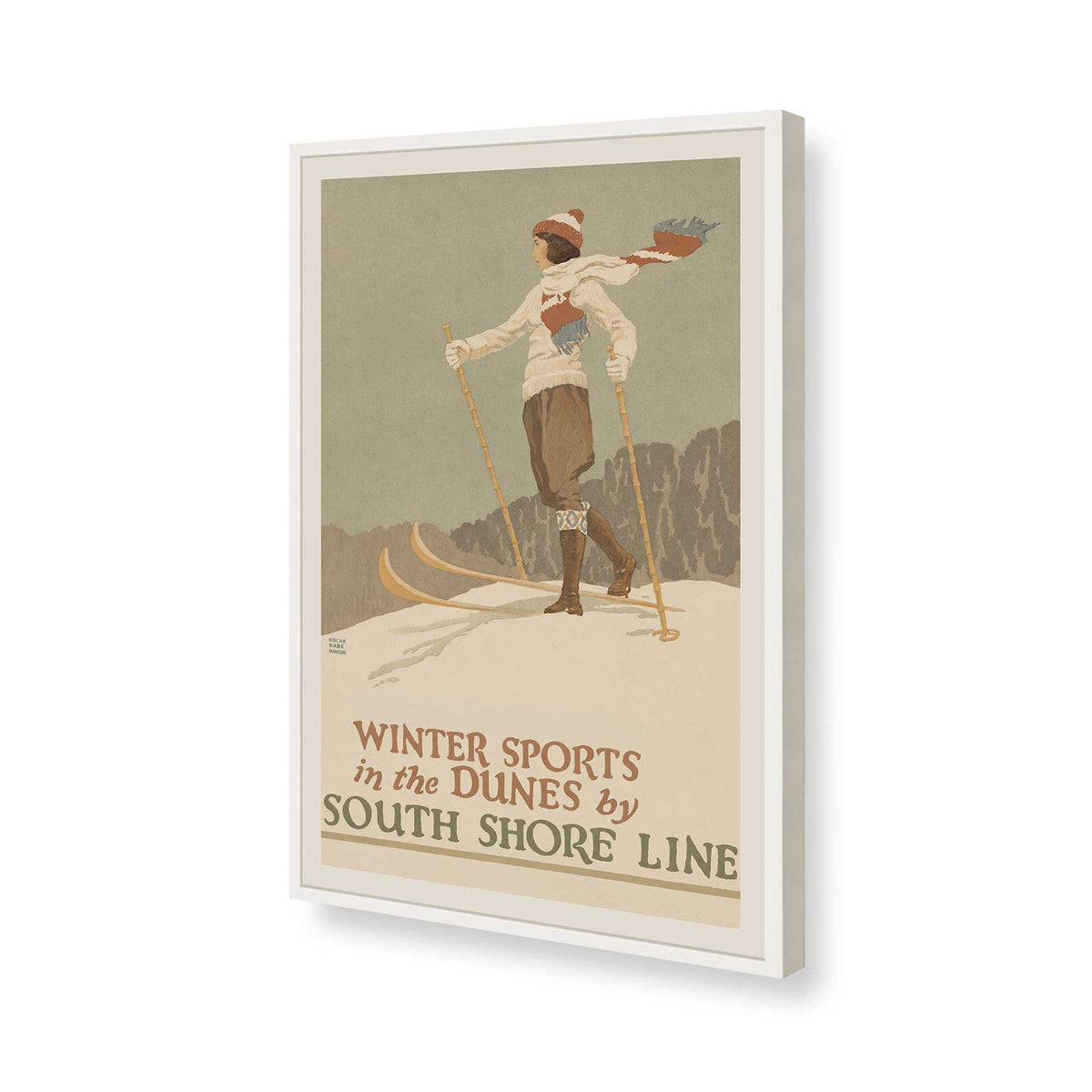 [Color:Opaque White], Picture of art in a Opaque White frame of the corner