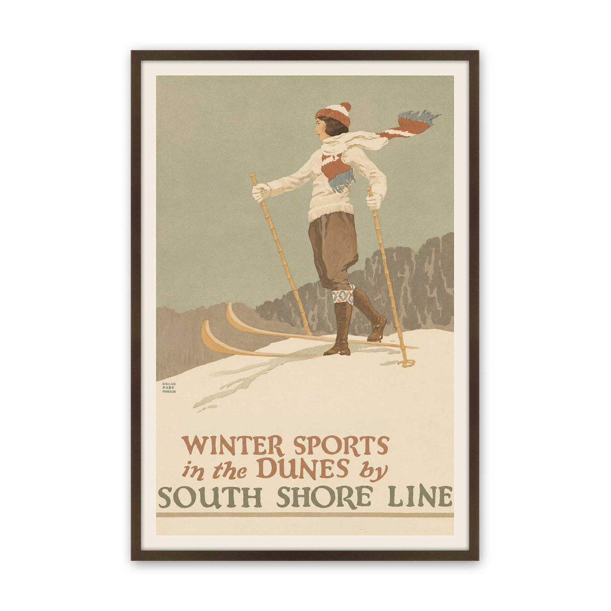 [Color:Belvinder Brown], Picture of art in a Belvinder Brown frame