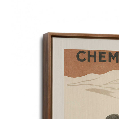 [Color:Walnut], Picture of art in a Walnut frame at an angle