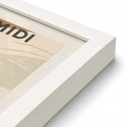 [Color:Opaque White], Picture of art in a Opaque White frame at an angle