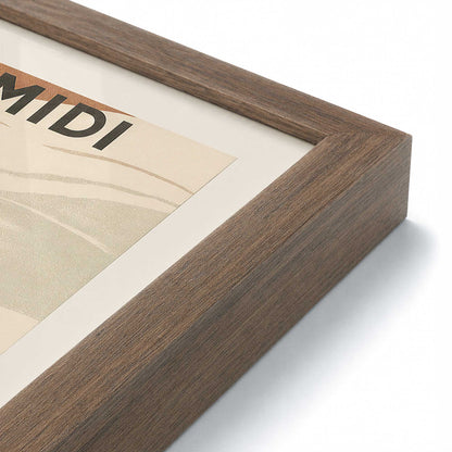 [Color:Walnut], Picture of art in a Walnut frame at an angle