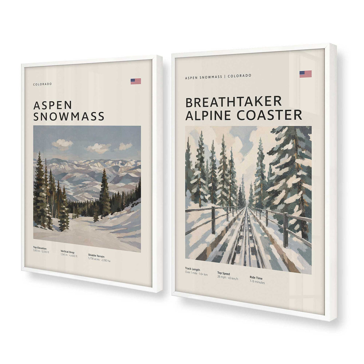 [Color:Opaque White], Picture of art in a Opaque White frame at an angle