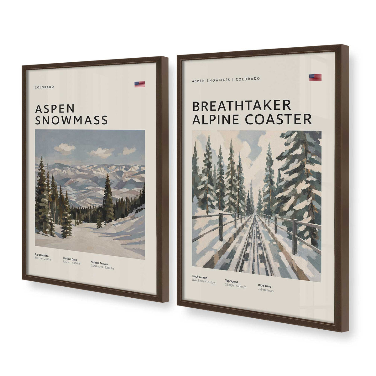 [Color:Belvinder Brown], Picture of art in a Belvinder Brown frame at an angle