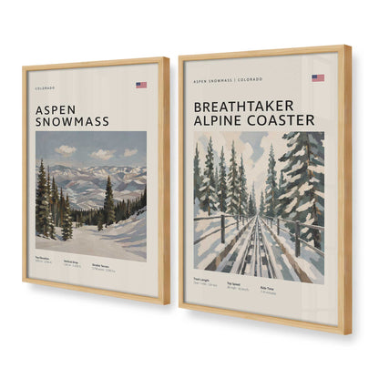 [Color:American Maple], Picture of art in a American Maple frame at an angle