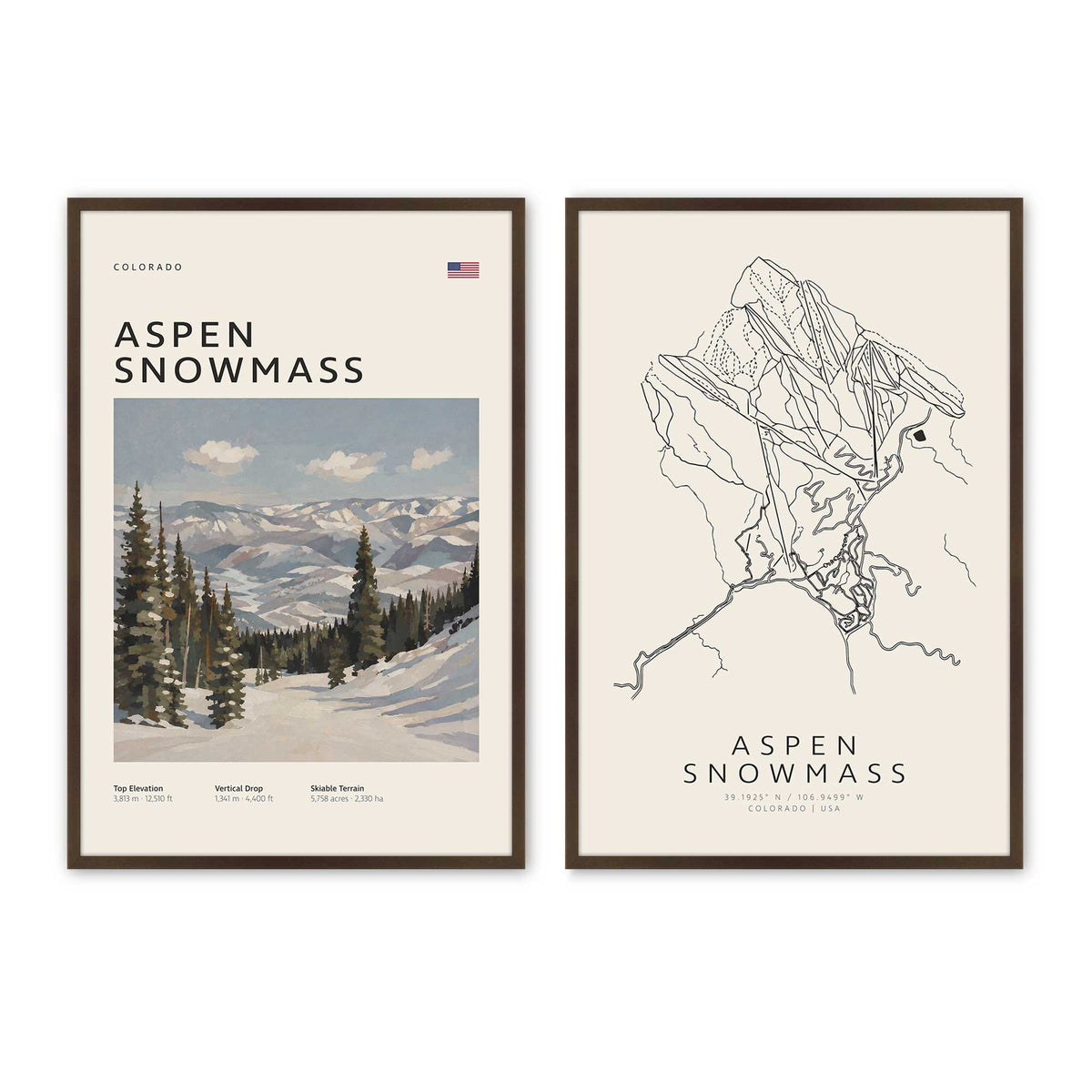 [Color:Belvinder Brown], Picture of art in a Belvinder Brown frame