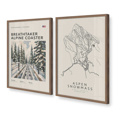 [Color:Walnut], Picture of art in a Walnut frame at an angle