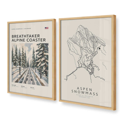 [Color:American Maple], Picture of art in a American Maple frame at an angle