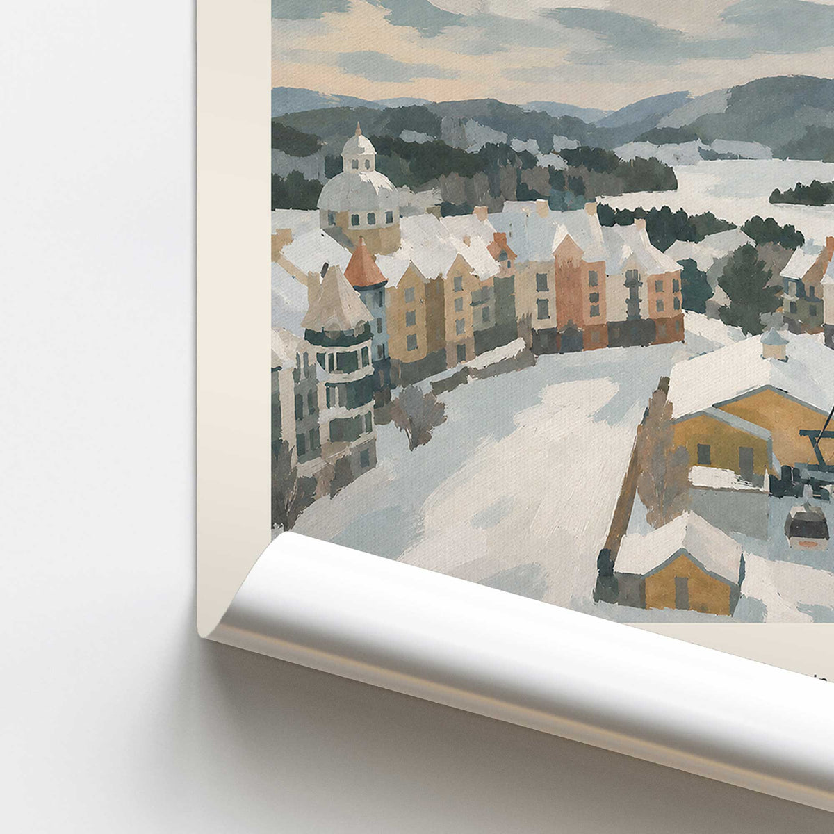 [color:Rolled Print], Picture of close up of art