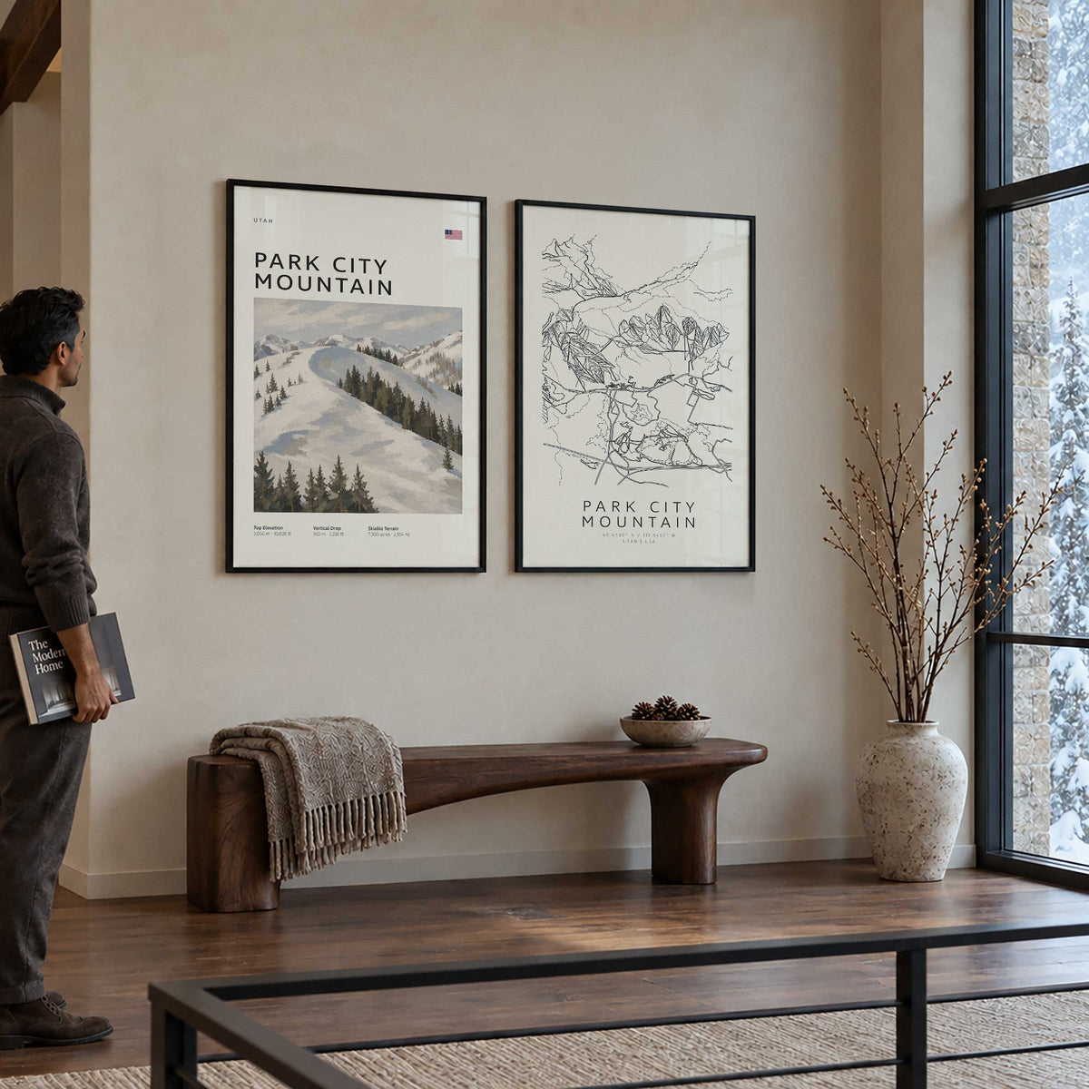 [Color:American Maple], Picture of art in a American Maple frame