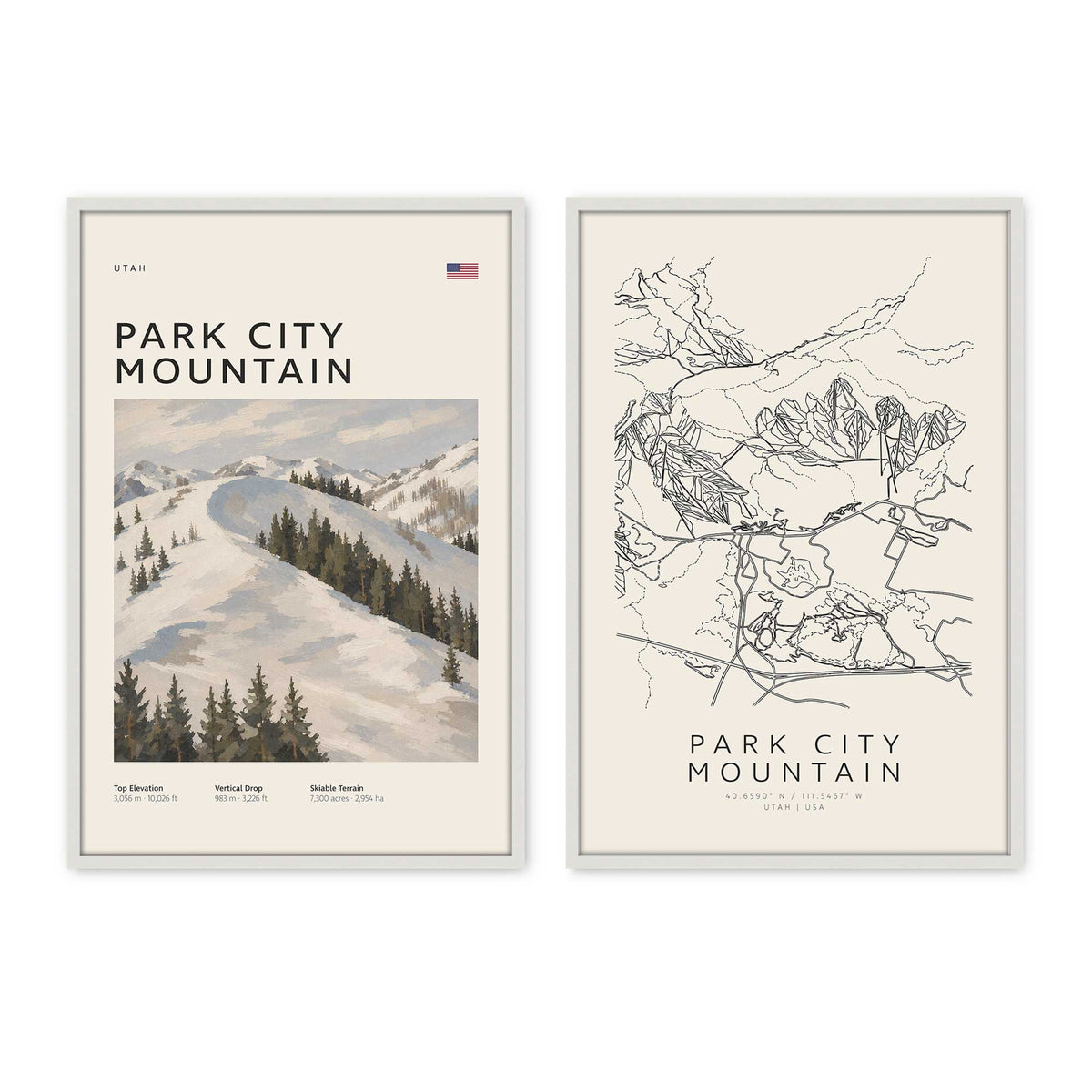 [Color:Opaque White], Picture of art in a Opaque White frame