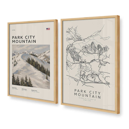 [Color:American Maple], Picture of art in a American Maple frame at an angle