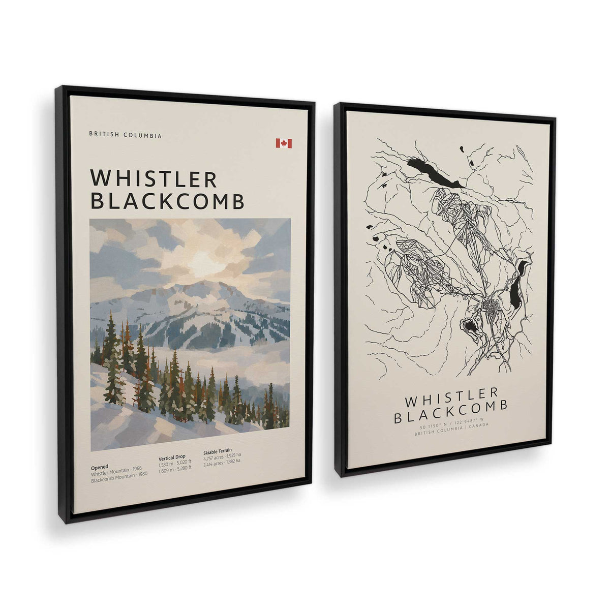 [Color:Satin Black], Picture of art in a Satin Black frame at an angle