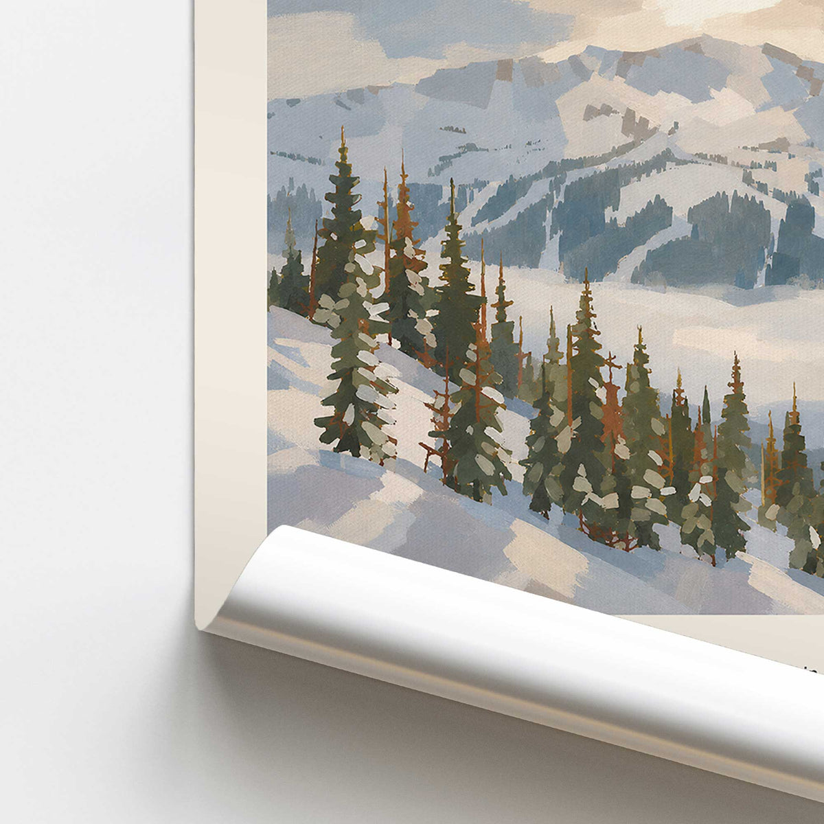 [color:Rolled Print], Picture of close up of art