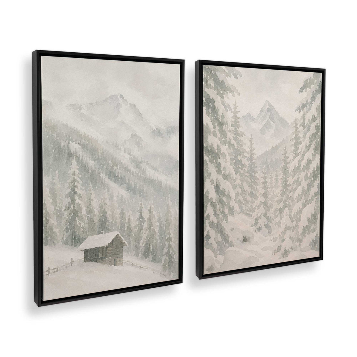 [Color:Satin Black], Picture of art in a Satin Black frame at an angle