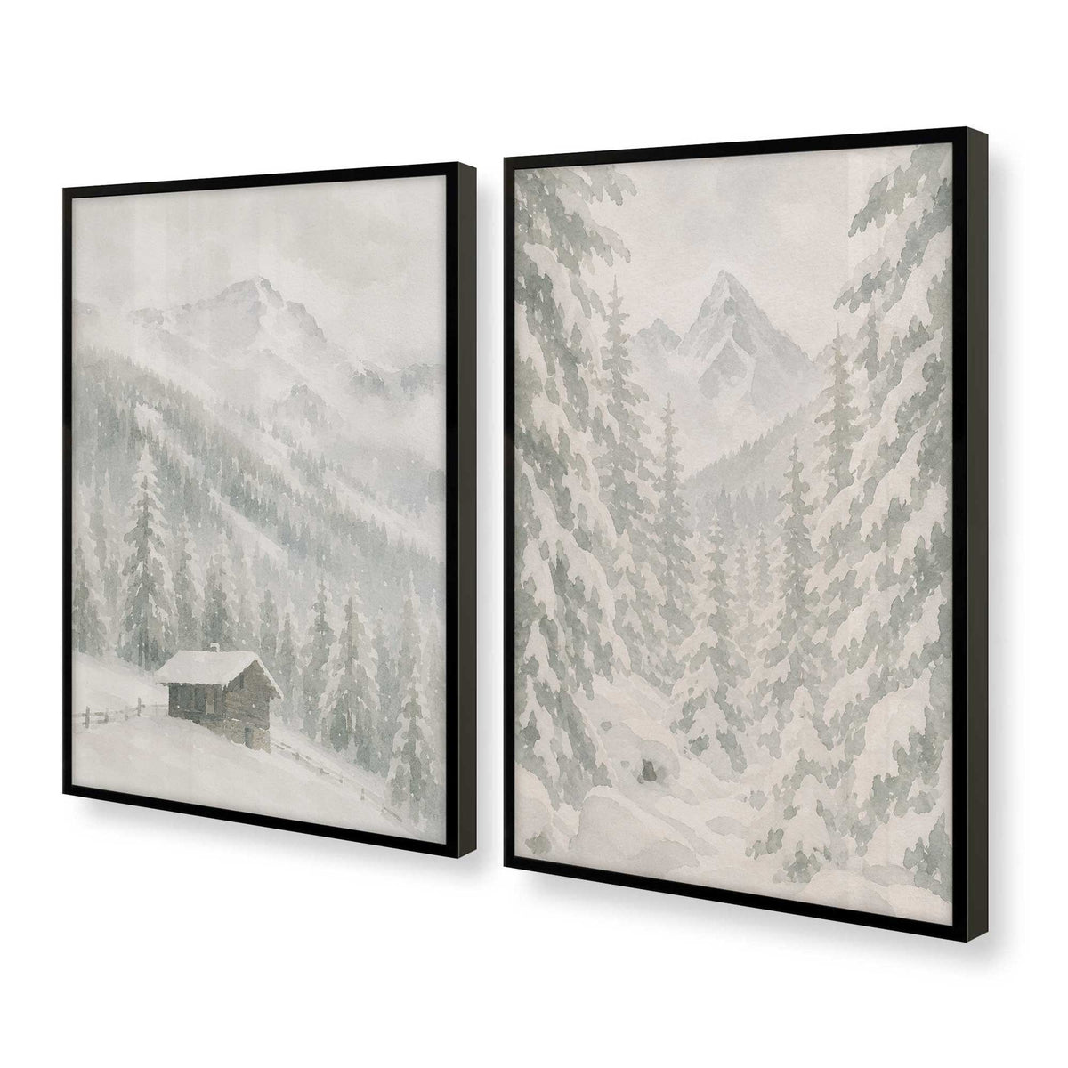 [Color:Satin Black], Picture of art in a Satin Black frame at an angle