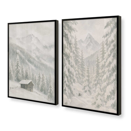 [Color:Satin Black], Picture of art in a Satin Black frame at an angle