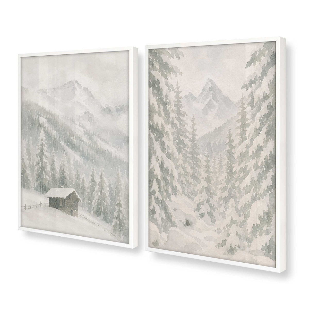 [Color:Opaque White], Picture of art in a Opaque White frame at an angle