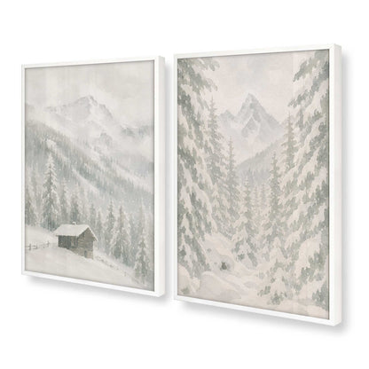 [Color:Opaque White], Picture of art in a Opaque White frame at an angle