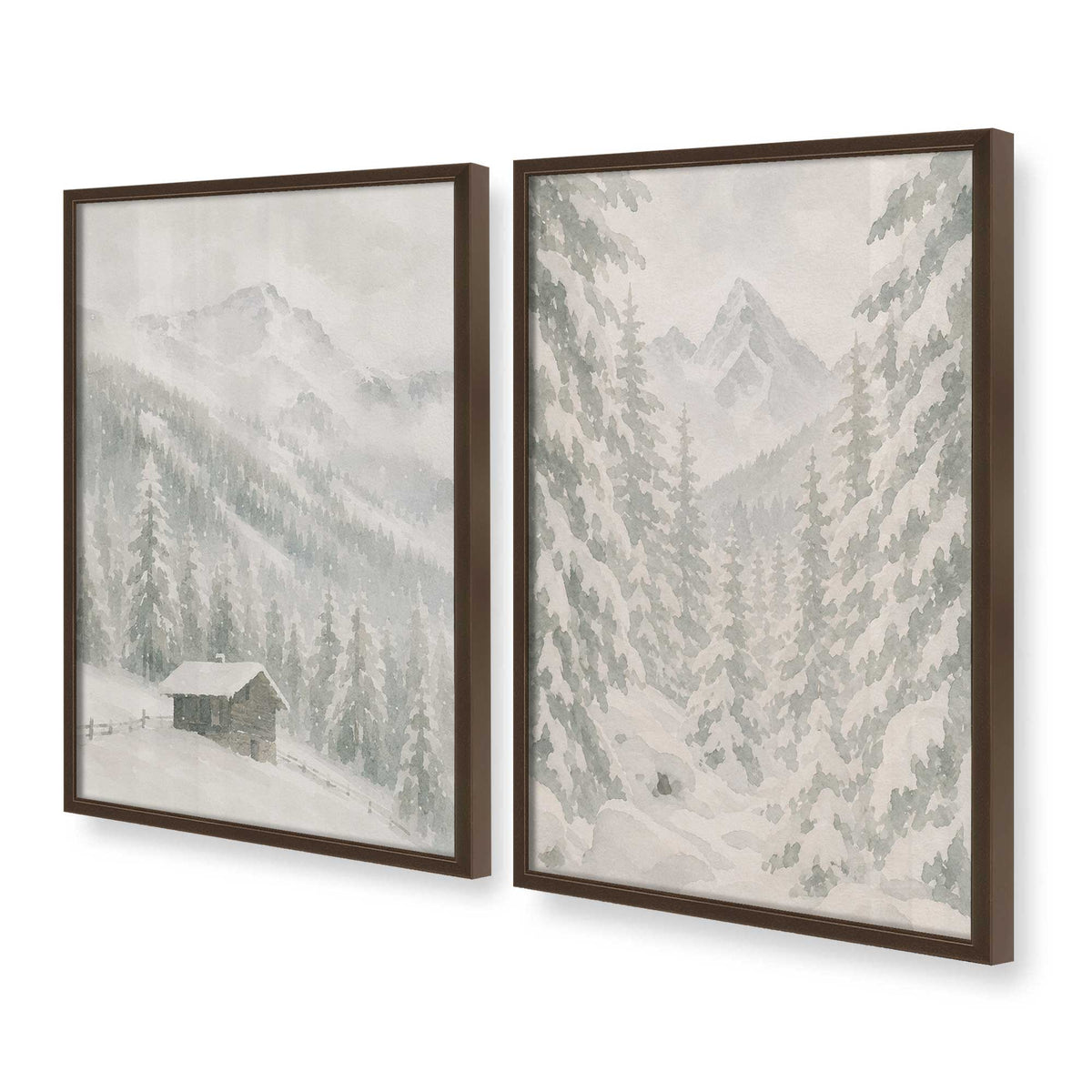 [Color:Belvinder Brown], Picture of art in a Belvinder Brown frame at an angle