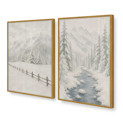 [Color:Polished Gold], Picture of art in a Polished Gold frame at an angle