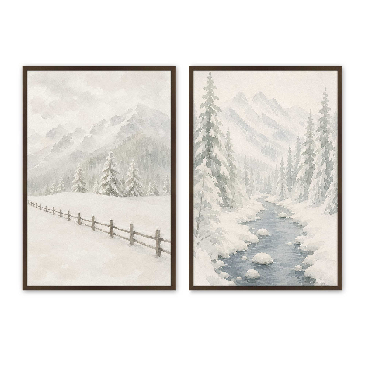 [Color:Belvinder Brown], Picture of art in a Belvinder Brown frame