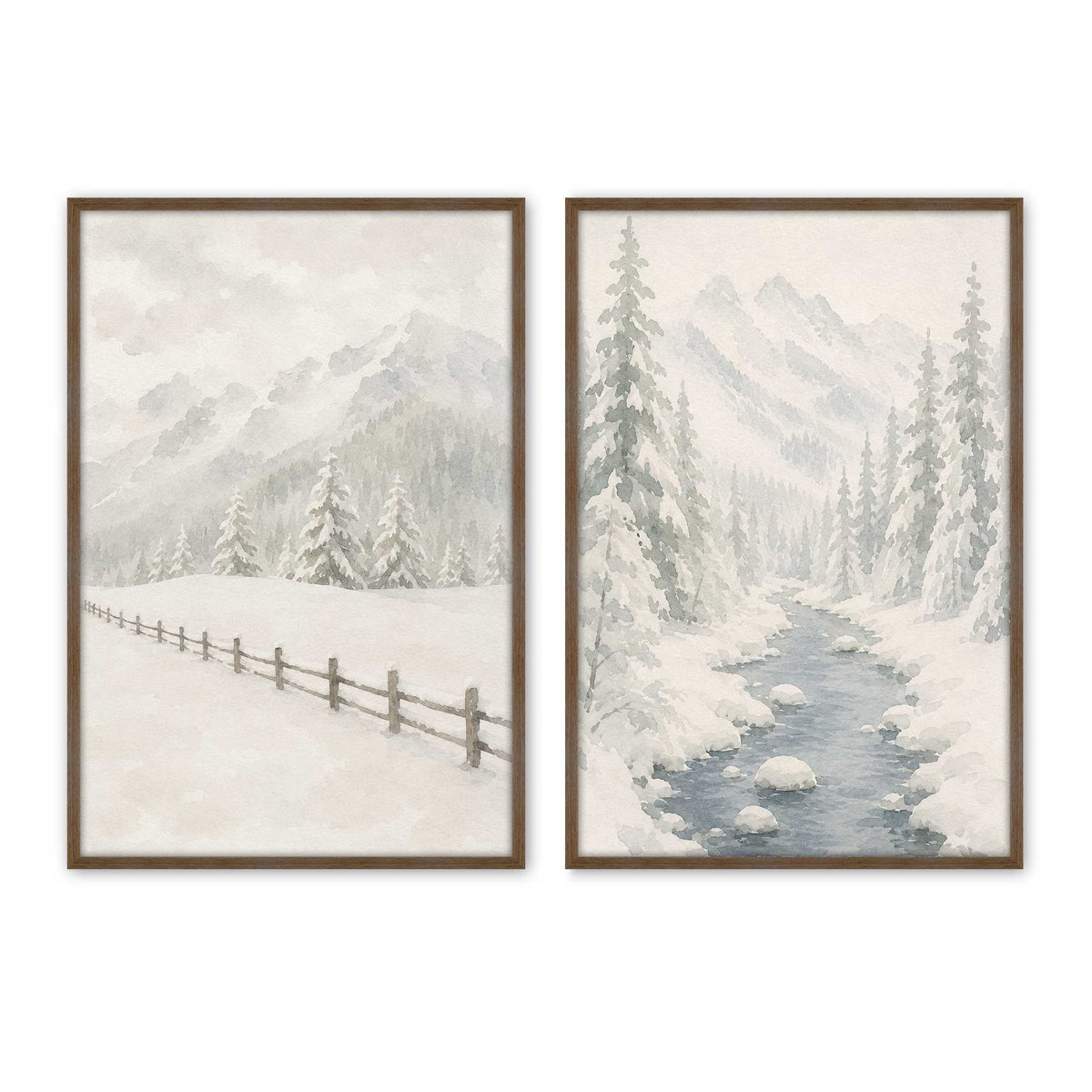 [Color:Walnut], Picture of art in a Walnut frame