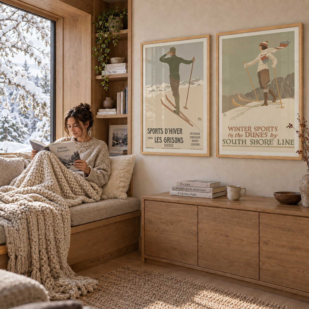 [Color:Belvinder Brown], Picture of art in a Belvinder Brown frame